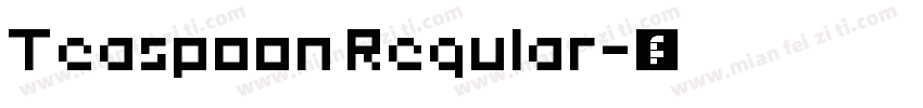 Teaspoon Regular字体转换